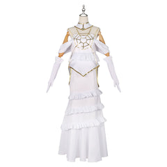 Albedo Overlord Weisses Gothic Kleid Cosplay Kostuem Damen
