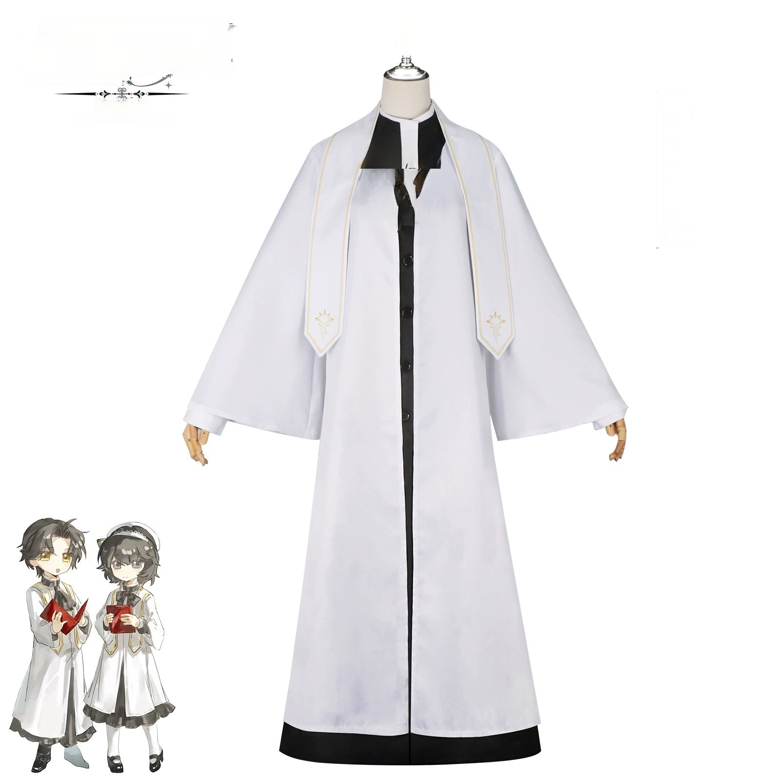 Fool Chor Lord of the Mysteries Chor Robe Set Cosplay Kostuem Damen