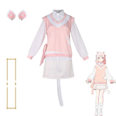 Akiyama Mizuki Project Sekai Katzen-Kostüm Cosplay Kostuem Damen Rosa