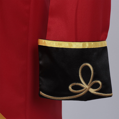 Roter Stehkragen-Mantel – Mittelalter Bühnenjacke, HERREN