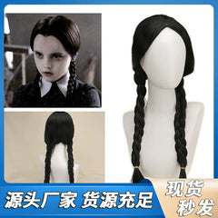 Wednesday Cosplay Peruecke Damen