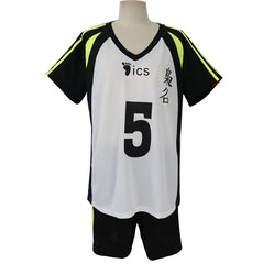 Akaashi und Bokuto Haikyuu Volleyball-Jersey Cosplay Kostuem Damen