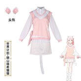 Akiyama Mizuki Project Sekai Katzen-Kostüm Cosplay Kostuem Damen Rosa
