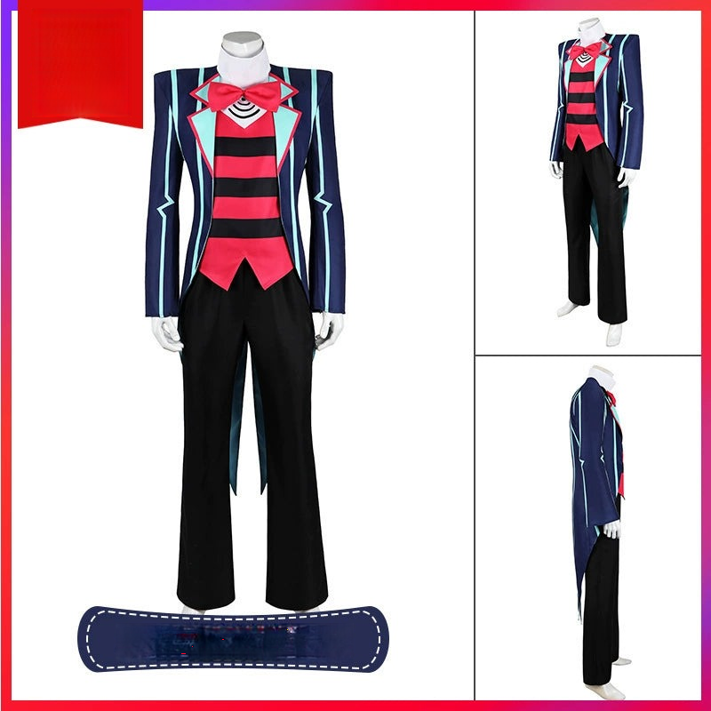 Vox Hazbin Hotel Anzug-Set Cosplay Kostuem Damen Dunkelblau