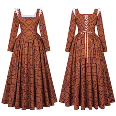 Renaissance Königinnenkleid – Borgias Ballkleid für Theater & Maskenball, DAMEN