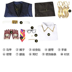 Chamber Valorant Anzug Cosplay Kostuem Damen Blau Weiss