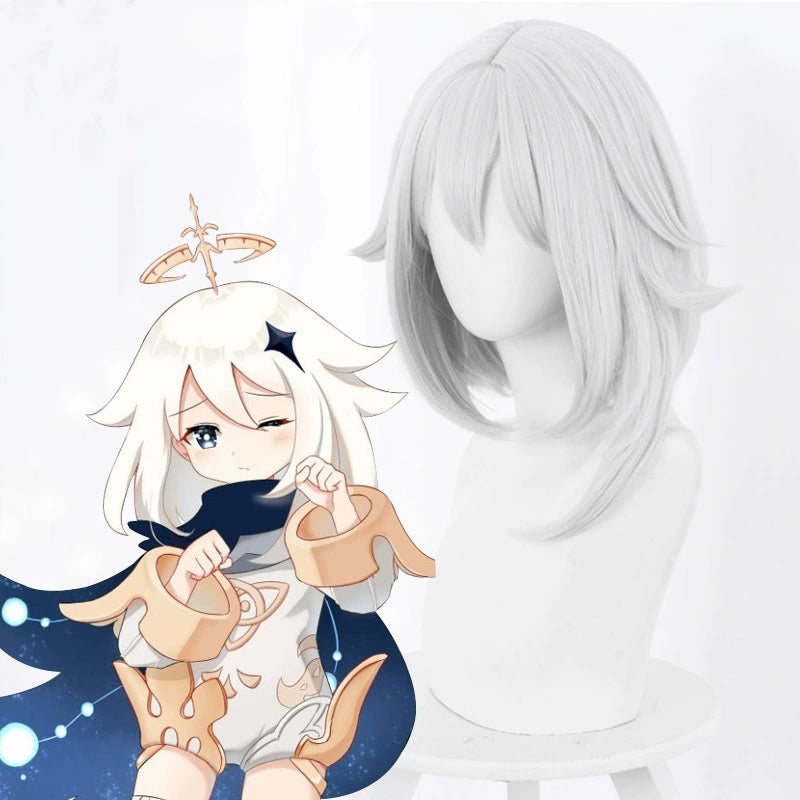 Paimon Cosplay Peruecke Damen