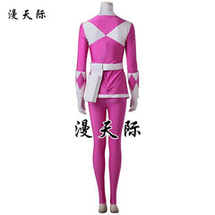 Kimberly Power Rangers Jumpsuit Cosplay Kostuem Damen Rosa