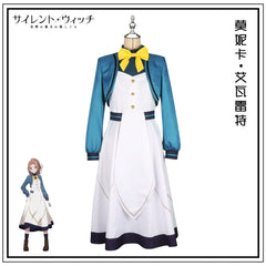 Monica Silent Witch Magier-Akademie-Kleid Cosplay Kostuem Damen