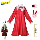 Dorothy Eggy Eggy Party Rotes Kleid Cosplay Kostuem Damen