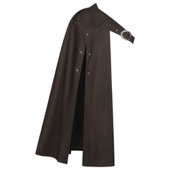 Steampunk-Einseitumhang – Schultercape mit Kragen, UNISEX