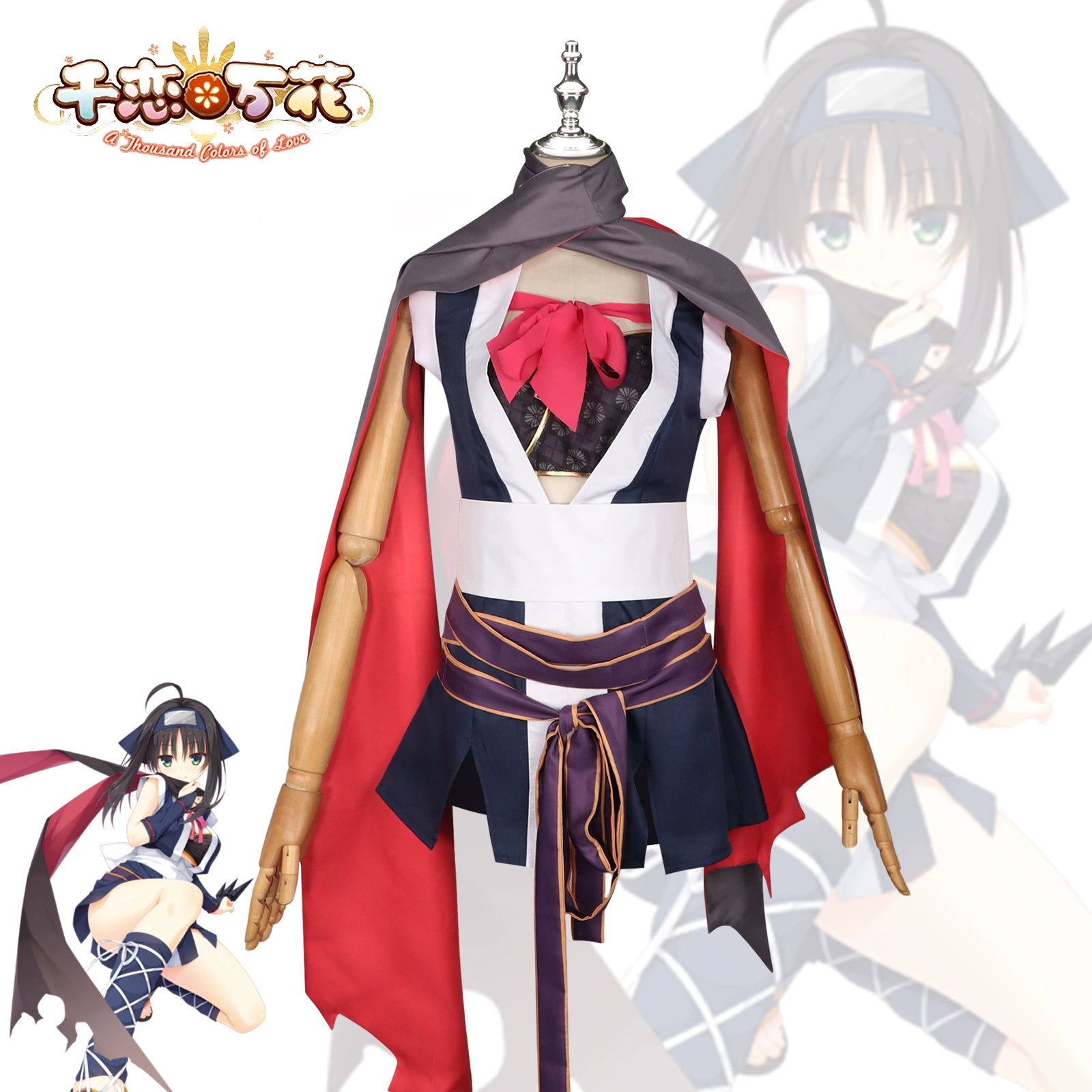 Maroko Senren Banka Kimono-Alltagsset Cosplay Kostuem Damen
