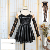 Death Note Misa Amane Cosplay Costume Dresses Free Cross Necklace