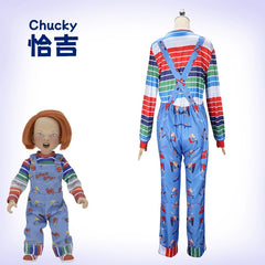 Chucky Season 2 Chucky Latzhose-Kostuem Cosplay Kostuem Damen
