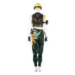 Raze Valorant Anzug Cosplay Kostuem Damen Gruen Gelb