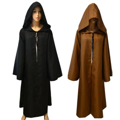 Jedi Cape Star Wars Umhang mit Kapuze Cosplay Kostuem Damen
