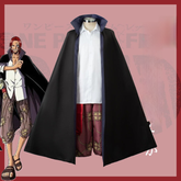 One Piece Shanks Cosplay Clothing Shirt Jacket Costume Complete Set