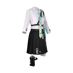 Linna Wuthering Waves Schuluniform Cosplay Kostuem Damen Weiß