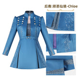 Chloe Dark Wonderland Descendants Dunkles Maerchen Kleid Cosplay Kostuem Damen
