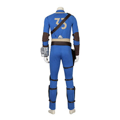 Fallout Power Armor Vault Suit Cosplay Kostuem Damen Blau Beige