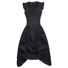 Viktorianisches Kleid ärmellos – Rüschenkleid, DAMEN