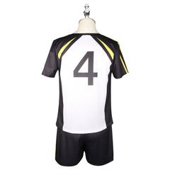 Bokuto Haikyuu Volleyball-Set Cosplay Kostuem Damen Weiß Schwarz