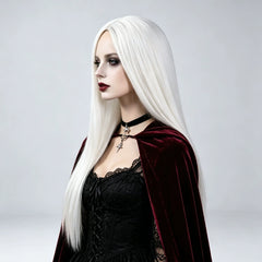 Vampire White Cosplay Peruecke Damen