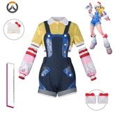 Juno Kitty Overwatch Kitty Latzhose Set Cosplay Kostuem Damen