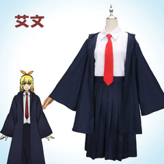 Mash Burnedead Mashle Akademie-Umhang-Set Cosplay Kostuem Damen