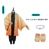 Demon Slayer Agatsuma Zenitsu Cosplay Costume Set