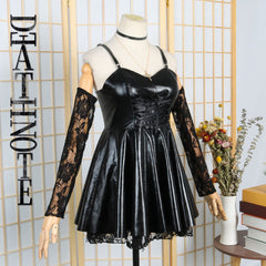 Death Note Misa Amane Cosplay Costume Dresses Free Cross Necklace