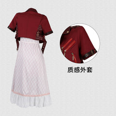 Final Fantasy 7 FF7 Aerith Gainsborough Cosplay Costume Set