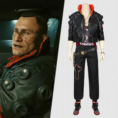 Game Cyberpunk 2077 Jackie Welles Cosplay Costume Full Set Punk Jacket Pants Suit
