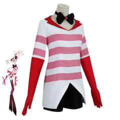 Hazbin Hotel Angel Dust Cosplay Costume Set