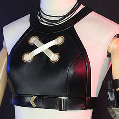 LOL League of Legends Battle of the Twin Cities Jinx Cosplay Costume Game Outfit Full Set