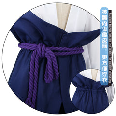 Naruto Shippuden Sasuke Uchiha Cosplay Costume Complete Set White