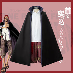 One Piece Shanks Cosplay Clothing Shirt Jacket Costume Complete Set