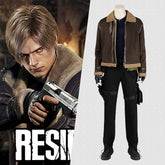 Resident Evil 4 Remake Leon Scott Kennedy Cosplay Costume Full Set