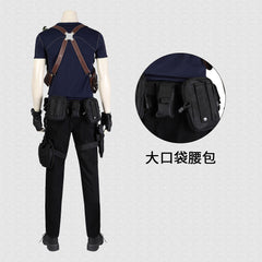 Resident Evil 4 Remake Leon Scott Kennedy Cosplay Costume Full Set