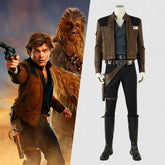 Movie Solo: A Star Wars Story Han Solo Cosplay Costume Punk Style Suit