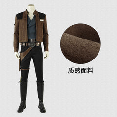 Movie Solo: A Star Wars Story Han Solo Cosplay Costume Punk Style Suit