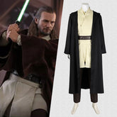 Movie Star Wars Episode 1-The Phantom Menace: Qui-Gon Jinn Cosplay Costume Cloak Set