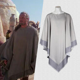 Movie Star Wars Episode 1-The Phantom Menace: Qui-Gon Jinn Cosplay Costume Robe Cloak