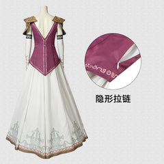 The Legend of Zelda Twilight Princess Princess Zelda Cosplay Costumes Full Set of Court Dresses