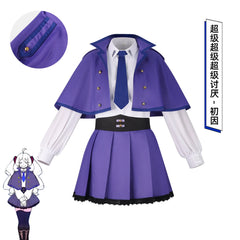 Miku Purple Cape Vocaloid Lila Umhang-Outfit Cosplay Kostuem Damen