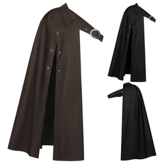 Steampunk-Einseitumhang – Schultercape mit Kragen, UNISEX