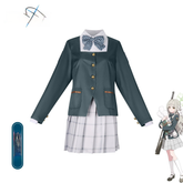 Mio Blue Archive JK-Uniform Cosplay Kostuem Damen Blau