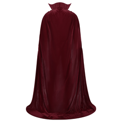 Vampir-Umhang aus Samt – Gothic-Cape mit hohem Kragen für Halloween