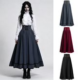 Gothic-Puffkleid – Kordelzug mit Rüschen, DAMEN