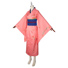 Shimura Tae Gintama Pinkes Yukata Set Cosplay Kostuem Damen